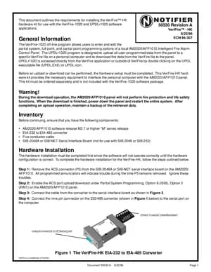 Notifier VeriFire-HK Manual Cover