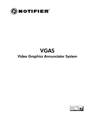 Notifier VGAS Manual Cover