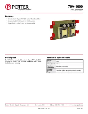 70V-1000 manual thumbnail