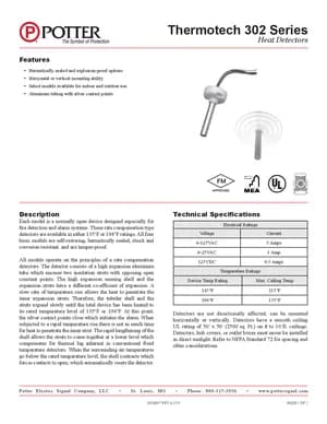 Thermotech 302-Series manual thumbnail