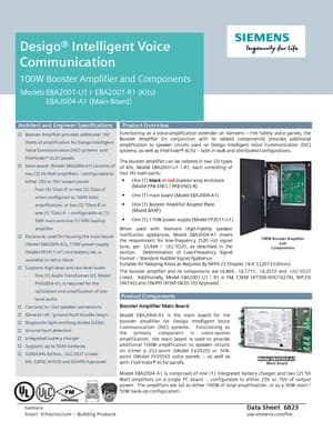 100W Booster Amplifier manual thumbnail