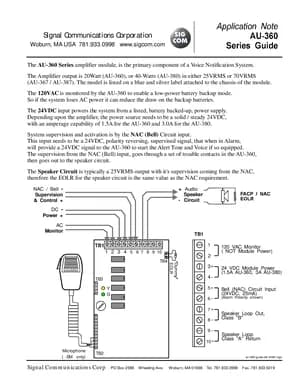 AU-360 Application Note manual thumbnail