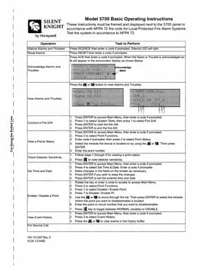 Silent Knight 5700 Manual Cover