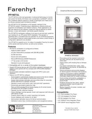 Silent Knight IFP-NETUL Manual Cover