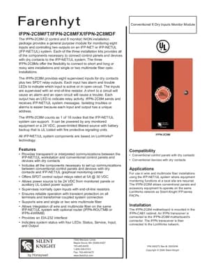 Silent Knight IFPN-2C8M Manual Cover