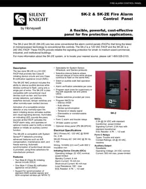 Silent Knight SK-2 Manual Cover