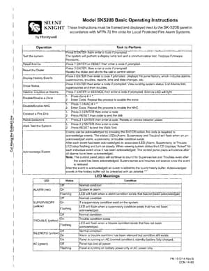 Silent Knight SK-5208 Manual Cover