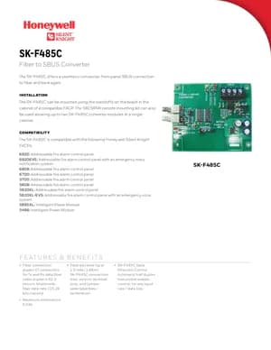 Silent Knight SK-F485C Manual Cover