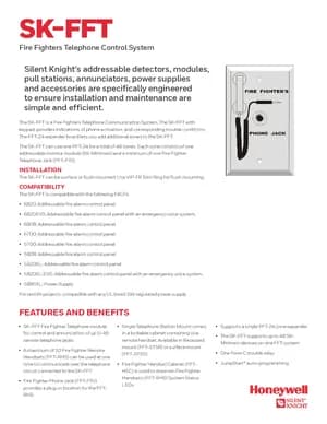 Silent Knight SK-FFT Manual Cover