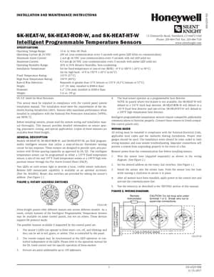 Silent Knight SK-HEAT-W Manual Cover