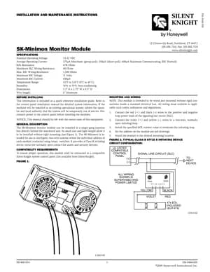 Silent Knight SK-Minimon Manual Cover