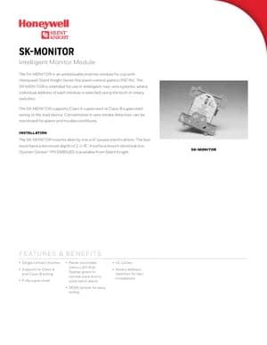 Silent Knight SK-MONITOR Manual Cover