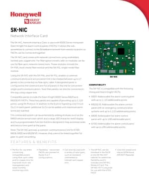 Silent Knight SK-NIC Manual Cover