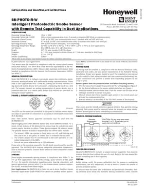 Silent Knight SK-PHOTO-R-W Manual Cover
