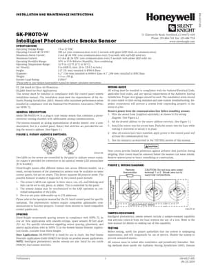 Silent Knight SK-PHOTO-W Manual Cover