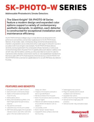 Silent Knight SK-PHOTO-W Series Manual Cover