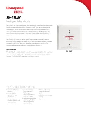 Silent Knight SK-RELAY Manual Cover