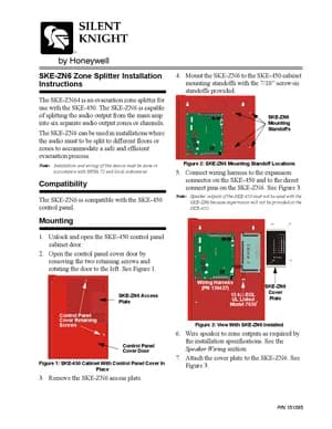 Silent Knight SKE-ZN6 Manual Cover