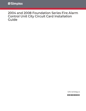 Simplex 2004 and 2008 Manual Cover