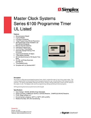 6100 Series Programme Timer thumbnail