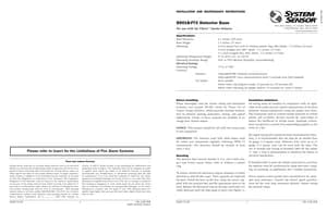 System Sensor B501B-FTX Manual Cover