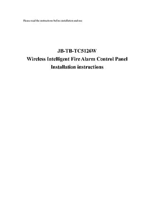 JB-TB-TC5126W manual thumbnail