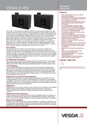 VESDA-E VES manual thumbnail