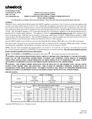 Wheelock AS-24MCW Manual Cover