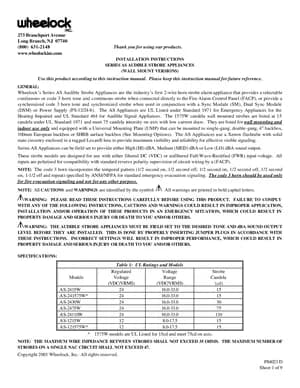 Wheelock Series AS Manual Cover